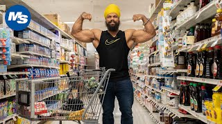 Grocery Shopping With Indias First Classic IFBB Pro  Biki Singh [upl. by Marybella]