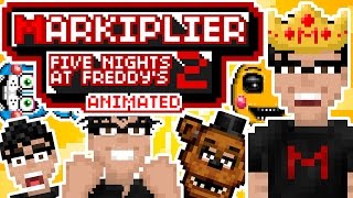 Markiplier Animated  Five Nights at Freddys 2 pixel animation [upl. by Eimyaj]