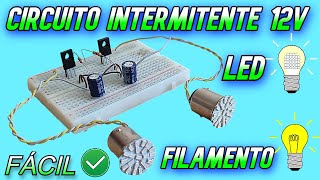 Como hacer un Circuito Intermitente de 12v [upl. by Macfarlane]