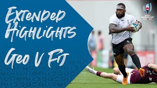 Extended Highlights Georgia 1045 Fiji  Rugby World Cup 2019 [upl. by Hasina]