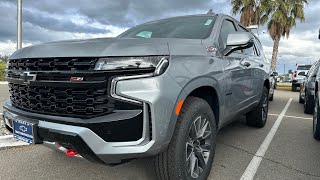 Exterior  Interior 2024 TAHOE Z71 in Sterling Gray Metallic chevrolet [upl. by Norat]