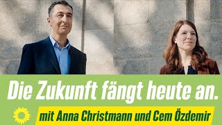 quotDie Zukunft fängt heute anquot Wahlkampfauftakt mit Anna Christmann und Cem Özdemir [upl. by Eedyah]