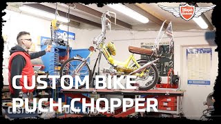 PUCH Chopper 50ccm im Bonanzaradstyle  Moped Garage TV 2021  Custom Bike [upl. by Tia820]