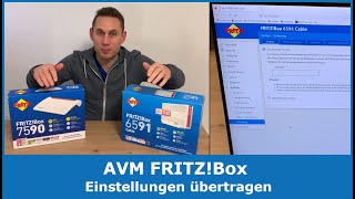 AVM FRITZBox  Daten Konfiguration amp Einstellungen sichern kopieren und übertragen Fritzbox [upl. by Esej]