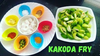 Kakode ki sabji  Kantola ki sabzi Junglee karela Kakora fry recipe Kikode ki sabziKheksa recipe [upl. by Michigan979]