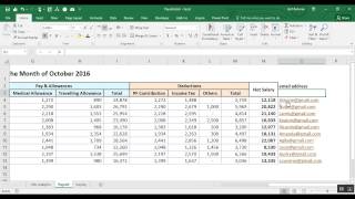 VBA Code to Get PDF of Salary Slip and Send it through Email [upl. by Einal]