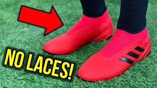 THE CHEAPEST LACELESS BOOTS EVER  ADIDAS PREDATOR 193 LACELESS  REVIEW  ON FEET [upl. by Alakim]