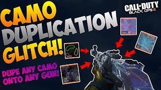 BO3 GLITCHES SOLO CAMO DUPLICATION GLITCH DUPE ANY CAMO WORKING 2020 [upl. by Gunnar398]