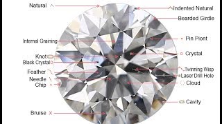 Diamond Clarity explained in terms of types of diamond inclusions black tables and milky diamonds [upl. by Alleynad]