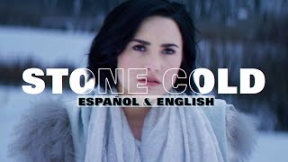 • Stone Cold  Demi Lovato Official Video  Letra en Español amp Inglés  HD [upl. by Emeric]