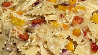 How to make a delicious Cold Bow Tie Pasta Recipe [upl. by Norreg]