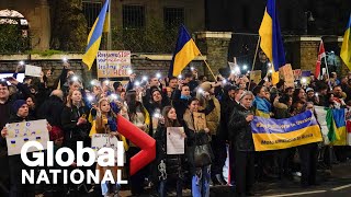 Global National Feb 23 2022  Ukraine makes plea for peace as Russia on brink of attack [upl. by Arol197]