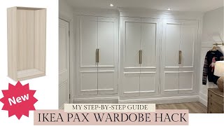 IKEA PAX HACK  NEW  My Fitted Wardrobe DIY Guide  Watch Before U Book A Carpenter Closet Hacks ⭐️ [upl. by Simsar]