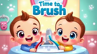 Brush your teeth  A Fun Toothbrushing Song for Kids ✨🪥 Super simple kids song [upl. by Jobyna]