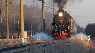 RZD LV0522 steam locomotive PreduzlovayaPavlovskaya  Rogavka stretch [upl. by Reahard]