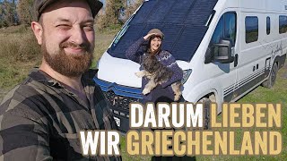 SO ist GRIECHENLAND für uns  Im Camper Van in Griechenland überwintern  VAN LIFE Vlog [upl. by Aelanej]