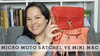 Rebecca Minkoff Micro Moto Satchel vs Mini MAC [upl. by Bill]