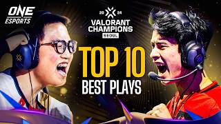 The 10 BEST PLAYS of VCT Champions Seoul SO FAR [upl. by Harahs]