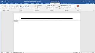 How to set border of header or footer in Word [upl. by Nylrebma]