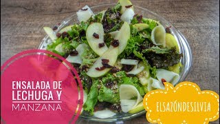 Ensalada de Lechuga y Manzana  ElSazóndeSilvia [upl. by Isawk]