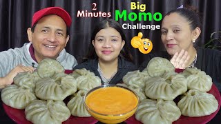 BIG MOMO EATING CHALLENGE IN 2 MINUTES BudaBudiVlogs [upl. by Pennington]