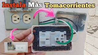 Como Conectar Un Tomacorriente Desde Otro Tomacorriente [upl. by Thetisa370]