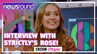 Interview with Strictly and BAFTA winner Rose AylingEllis  Newsround [upl. by Aserret]