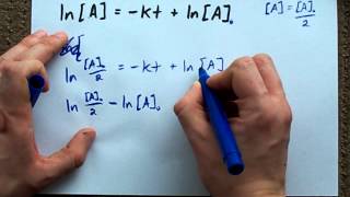 HalfLife of a FirstOrder Reaction Derivation [upl. by Iiette]