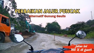 Perbaikan Ruas Jalan Gunung Geulis  Alternatif Puncak Lewat Summarrecon Bogor [upl. by Oiralih962]