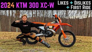 2024 KTM 300 XCW  First Ride amp Review [upl. by Yekcim85]