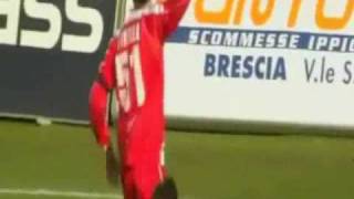 goles mauricio pinilla brescia vs grosseto 060310 [upl. by Abdu]