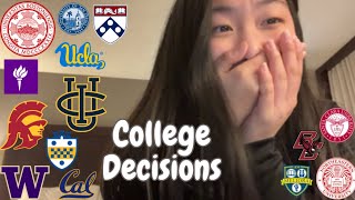 COLLEGE DECISION REACTION 2024  applied to almost 30 schools… [upl. by Geldens]