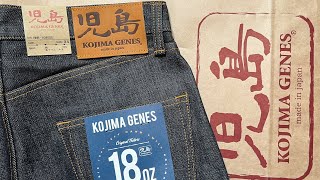 UNBOXING KOJIMA GENES SELVEDGE 18OZ Slim Fit Jeans [upl. by Aleunamme57]