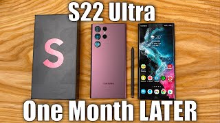 Samsung Galaxy S22 Ultra Review  1 Month Later [upl. by Earal]