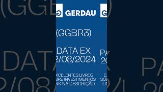 GERDAU  GGBR3  ANÚNCIO DE DIVIDENDOS DA GERDAU DATA COM DATA EX VALOR POR AÇÃO  dividendos [upl. by Roe819]