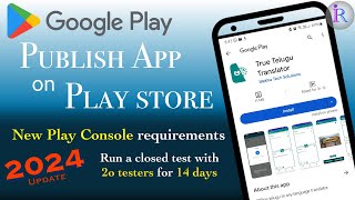 How to publish app in Google Play Store  2024 update [upl. by Aicargatla494]