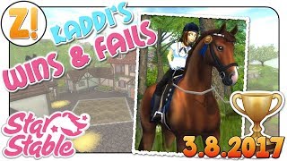 Star Stable SSO Kaddis Wins amp Fails mit Skyflame HANNOVERANER STUFE 1 03082017 DEUTSCH [upl. by Gabbey]