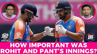 How important was Rohit Sharma and Rishab Pants Innings  Akhil  ICC T20 World Cup 2024  DRS [upl. by Stock]