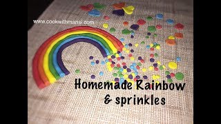 How to Make Sprinkles  Homemade Sprinkles  Sprinkles for cake decoration [upl. by Akcimehs]