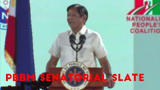 PBBM SENATORIAL SLATE 2025  BAGONG PILIPINAS [upl. by Pallua]