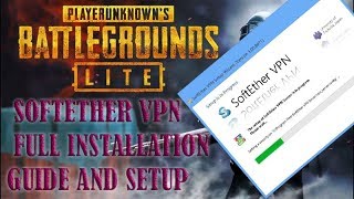 SOFTETHER VPN FULL GUIDE  PUBG LITE [upl. by Ketchan]