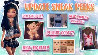 DRESS TO IMPRESS UPDATE LEAKS AND NEWS PLUSHIE CODE MAP CHANGES amp MORE  roblox ♡ [upl. by Pietje834]