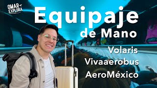 Equipaje de mano permitido para viajar en avión este 2023 Volaris Aeromexico y VivaAerobus [upl. by Estren162]