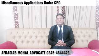 Proceedings in Miscellaneous Interlocutory Applications  Decisions  Section 141  CPC [upl. by Zitvaa]