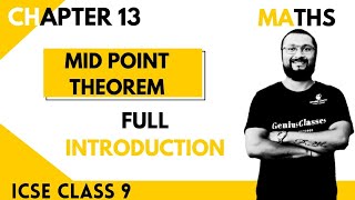 mid point theorem icse 9  full introduction  full exercise solved [upl. by Airretal]