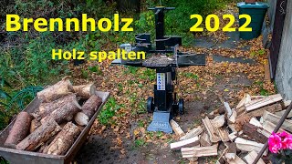 Brennholz 2022 Scheppach Holzspalter HL 730 Einachser beim Holztransport [upl. by Rutherford]