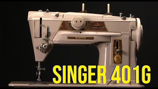 Singer 401g naaimachine introductie – Dutch Nederlands [upl. by Nomled]