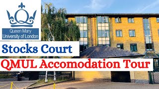 QMUL STUDENT ACCOMMODATION TOUR STOCKS COURT Queen Mary University HALL OF RESIDENCE [upl. by Manlove]