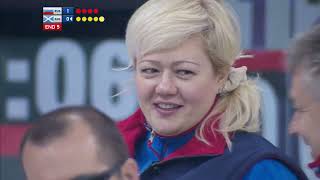 CURLING WWhCC 2013  Day 5 RUS v SCO  20 Feb  HIGHLIGHTS [upl. by Witte554]