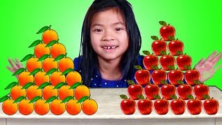 Emma Apples vs Oranges Pretend Play [upl. by Catherin511]